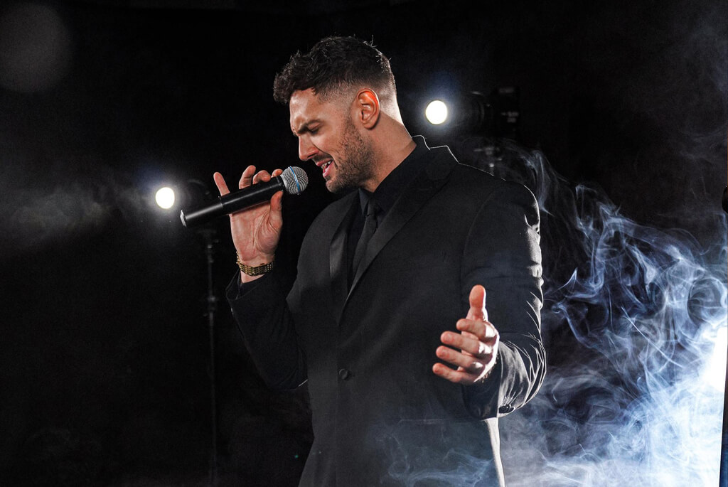 Michael Buble tribute act - singer Adam performing as Buble
