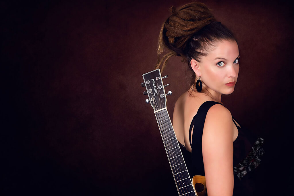 Young female musician